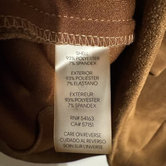 Calvin Klein Plus Size Woman’s Short Sleeve Faux Brown Suede Sheath Dress 22W - Picture 8 of 10